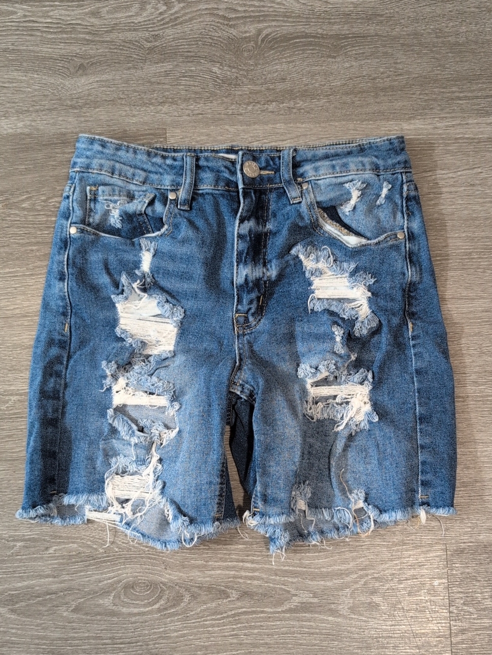 Women's Distressed Jean Shorts